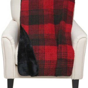 PENDLETON Buffalo/Shadow Plaid Sherpa Throw Blanket